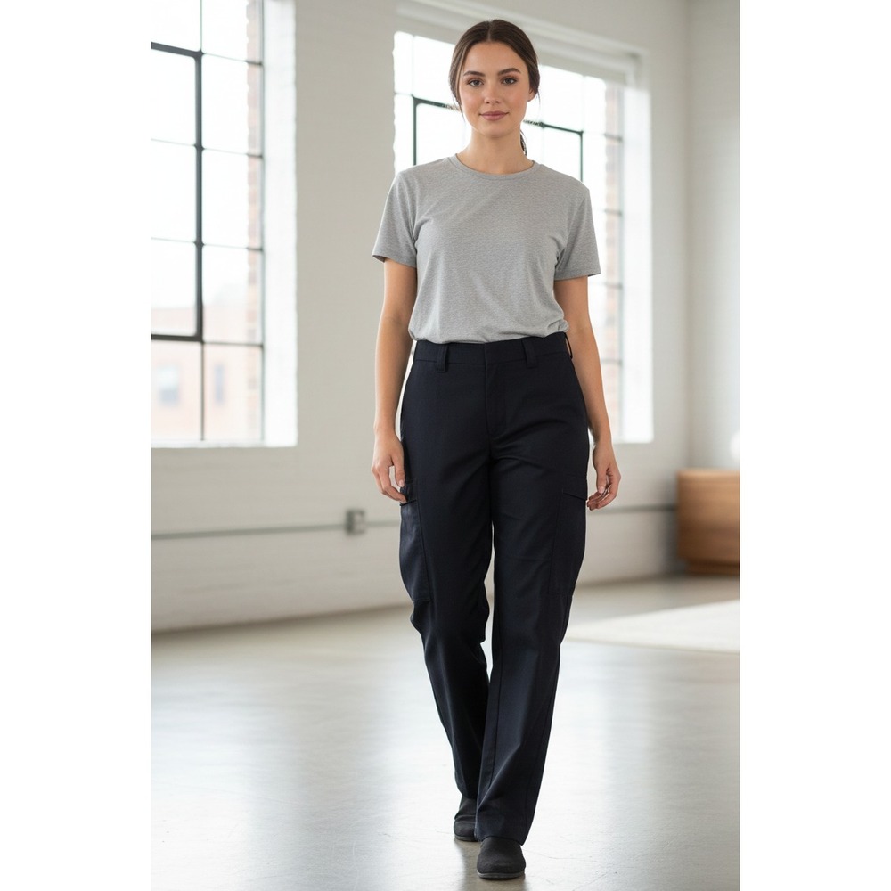 Flying Cross Justice Cargo Uniform Pants Womens‎ 14R Navy Wool Straight Utility